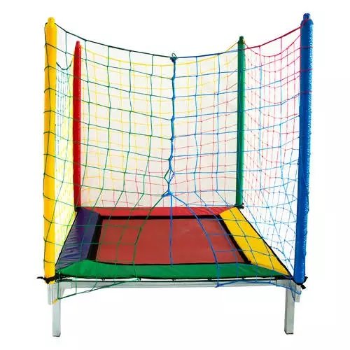 Cama Elástica Multicolorida Quadrada 1,0
