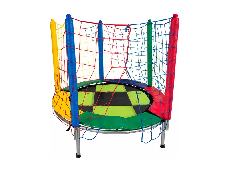 Cama Elástica Multicolorida Xadrez 1,40