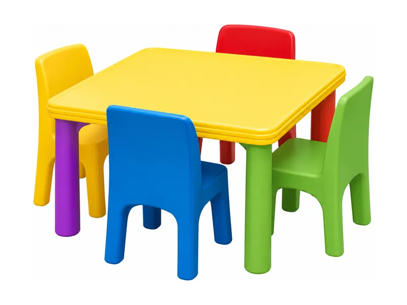Jogo de Mesinha infantil com 04 cadeiras  RBplayground